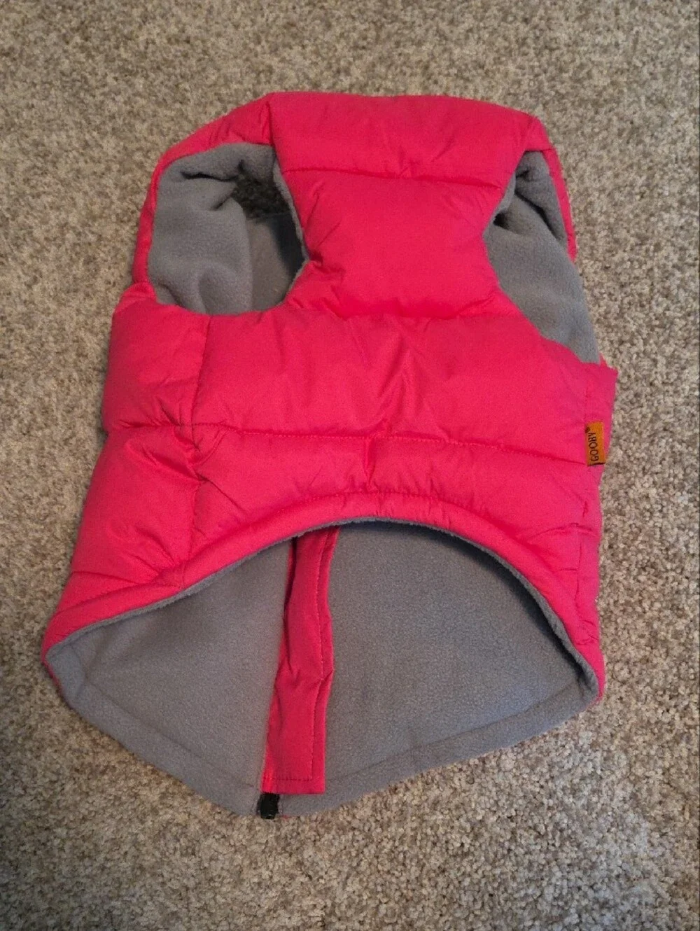 Gooby Padded Dog Vest in Solid Pink - Small